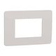 Rama decorativa aparataj modular Schneider, elipsa, 3M, gri deschis-alb, Noua Unica, NU270324