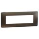 Rama decorativa aparataj modular Schneider, elipsa, 7M, grafit-negru, Noua Unica, NU270753M