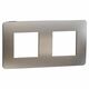 Rama decorativa aparataj modular Schneider, elipsa, 2x2M, aluminiu-negru, Noua Unica, NU280456M