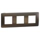 Rama decorativa aparataj modular Schneider, elipsa, 3x2M, grafit-negru, Noua Unica, NU280653M