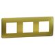 Rama decorativa aparataj modular Schneider, elipsa, 3x2M, auriu-alb, Noua Unica, NU280659M