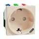 Priza modulara 2P+E si USB tip C Schneider, bej, 2M, 10A, Noua Unica, NU301744