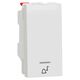 Intrerupator modular cu revenire Schneider, alb, cu simbol sonerie, cu LED, 1M, 10A, Noua Unica, NU310618CN
