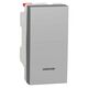 Intrerupator modular cu revenire Schneider, aluminiu, cu LED, 1M, Noua Unica, NU310630N