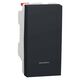 Intrerupator modular cu revenire Schneider, antracit, cu LED, 1M, Noua Unica, NU310654N