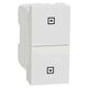 Intrerupator modular pentru jaluzele cu revenire Schneider, alb, 1M, Noua Unica, NU310718SC