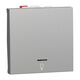 Intrerupator modular cu revenire Schneider, aluminiu, cu simbol bec, cu LED, 2M, 10A, Noua Unica, NU320630LN