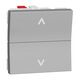 Intrerupator modular pentru jaluzele cu revenire Schneider, aluminiu, 2M, Noua Unica, NU320730