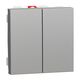 Intrerupator modular cap scara dublu Schneider, aluminiu, 2M, 10A, Noua Unica, NU321330