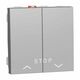 Intrerupator modular pentru jaluzele cu revenire Schneider, aluminiu, 2M, Noua Unica, NU323730
