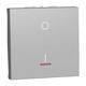 Intrerupator modular bipolar cu LED Schneider, aluminiu, 2M, Noua Unica, NU326230S