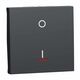 Intrerupator modular bipolar cu LED Schneider, antracit, 2M, Noua Unica, NU326254S