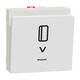 Intrerupator modular cu cartela Schneider, alb, 2M, Noua Unica, NU328318
