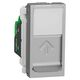 Priza modulara UTP RJ45 Schneider, cat.5e, aluminiu, 1M, Noua Unica, NU341030