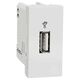 Priza modulara USB Schneider, alb, 1M, Noua Unica, NU342918