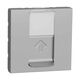 Priza modulara FTP RJ45 Schneider, cat.6a, aluminiu, 2M, Noua Unica, NU344930