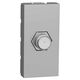 Priza modulara TV Schneider, aluminiu, 1M, cablu coaxial tip F, Noua Unica, NU346830