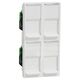 Priza modulara UTP RJ45 Schneider, 4xRJ45, cat.6, alb, 4M, Noua Unica, NU348318