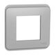 Rama decorativa aparataj modular Schneider, elipsa, 2M, aluminiu, Noua Unica, NU400230