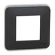 Rama decorativa aparataj modular Schneider, elipsa, 2M, antracit, Noua Unica, NU400254