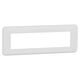 Rama decorativa aparataj modular Schneider, elipsa, 8M, alb, Noua Unica, NU411818