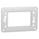 Rama de montaj Schneider, cu suruburi, 3M, alb, Noua Unica, NU7103P