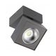 Spot LED, mobil, tip plafoniera, patrat, negru, 15W, aplicat, 4000K, IP20, GTV