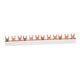 Bareta de alimentare (busbar) Elkat, 3P, tip furca, 6 module, 63A, 0110031506