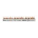 Bareta de alimentare (busbar) Elkat, 4P, tip furca, 12 module, 63A, 0110040112