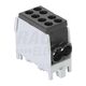 Clema de derivatie Tracon, 2P, fixare pe sina DIN, 16/25mmp, negru, FLECU-25-16-2F