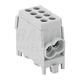 Clema de derivatie Tracon, 2P, fixare pe sina DIN, 25/25mmp, gri, FLECU-25-25-2