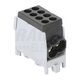 Clema de derivatie Tracon, 2P, fixare pe sina DIN, 25/25mmp, negru, FLECU-25-25-2F