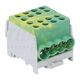 Clema de derivatie Tracon, 4P, fixare pe sina DIN, 25/35mmp, galben/verde, FLECU-35-25-4ZS