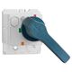 Maneta actionare MCCB Schrack, pentru intreruptor automat MCCB, rotativ complet, blocabil, MX190125
