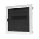 Tablou electric metalic, 12 module, incastrat, Scame, IP40, cu usa transparenta, 677.1012.1T