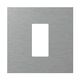 Rama decorativa aparataj modular TEM, rectangulara, 1M, argintiu, Edge, OG10MAM