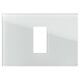 Rama decorativa aparataj modular TEM, rectangulara, 1/3M, alb, Edge, OG13GLM