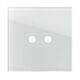 Rama decorativa aparataj modular TEM, rectangulara, 2M, alb, Edge, OG20GLP