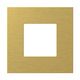 Rama decorativa aparataj modular TEM, rectangulara, 2M, auriu, Edge, OG20MZM