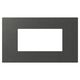 Rama decorativa aparataj modular TEM, rectangulara, 4M, antracit, Edge, OG40MTM