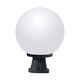 Stalp iluminat exterior gradina, tip glob, negru, 0.4ml, 11W, cu intrerupator, Fumagalli, Disma/G300
