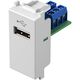 Priza modulara USB TEM, alb mat, 1M, Modul