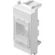 Tasta adaptoare modulara TEM, cat.6A cu capac, alb mat, 1M, Modul