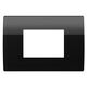 Rama decorativa aparataj modular TEM, rectangulara, 3M, negru, Pure, OP30GD