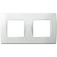 Rama decorativa aparataj modular TEM, elipsa, 2X2M, alb mat, Soft, OS24MW