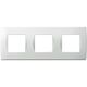 Rama decorativa aparataj modular TEM, elipsa, 3X2M, alb mat, Soft, OS26MW