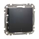 Mecanism intrerupator bipolar cu simbol Schneider, incastrat, antracit, Sedna Design, SDD114102