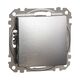 Mecanism intrerupator cap scara Schneider, incastrat, aluminiu patinat, IP20, Sedna Design, SDD170106