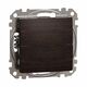 Mecanism intrerupator cap cruce Schneider, incastrat, wenge, IP20, Sedna Design, SDD181107