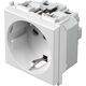 Priza modulara 2P+E TEM, alb mat, 2M, 16A, Modul, P30/KS, VM32MW